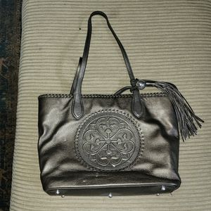 Brighton Gabriella Medallion Tote Pewter